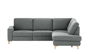 Max Schelling Ecksofa Maximum Plus Anthrazit rechts ohne Winkel Eiche, geölt