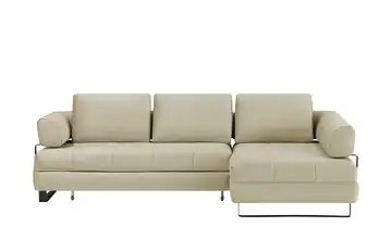 switch Ecksofa in Lederoptik Havana Beige rechts Erweiterte Funktion