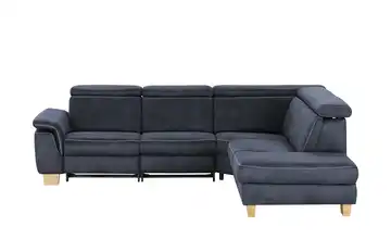 Mein Sofa bold Ecksofa Beata rechts Nachtblau (Dunkelblau) Erweiterte Funktion
