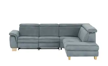 Mein Sofa bold Ecksofa Beata rechts Eis (Blau-Grau) Erweiterte Funktion