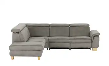 Mein Sofa bold Ecksofa Beata links Platin (Grau) Erweiterte Funktion