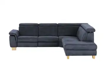 Mein Sofa bold Ecksofa Beata rechts Nachtblau (Dunkelblau) ohne