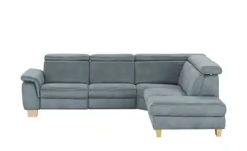 Mein Sofa bold Ecksofa Beata rechts Eis (Blau-Grau) ohne