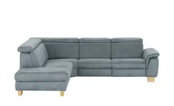 Mein Sofa bold Ecksofa Beata links Eis (Blau-Grau) ohne