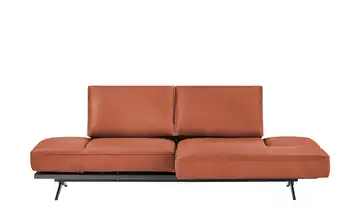 KOINOR Liegensofa Phoenix mit schwenkbarer Sitzfläche rechts Paprika (Orange)
