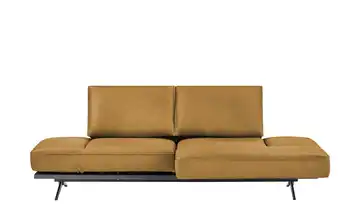 KOINOR Liegensofa Phoenix mit schwenkbarer Sitzfläche rechts Mustard (Gelb)