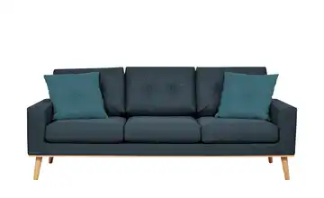 Sofa, 3-sitzig Cristy Dunkelblau / Petrol
