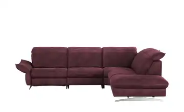 Mein Sofa bold Ecksofa Michelle rechts Brombeer (Dunkelrot) Grundfunktion