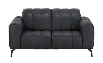 Natuzzi Editions Ledersofa mit Kopfteilverstellung Portento Grundfunktion 2 Schwarz
