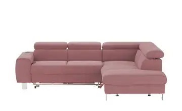 uno Ecksofa Los Angeles Rosa rechts Erweiterte Funktion