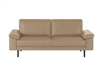 hülsta Sofa Sofabank aus Leder HS 450 198 cm Graubeige