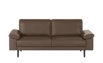 hülsta Sofa Sofabank aus Leder HS 450 198 cm Beigebraun