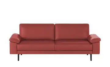 hülsta Sofa Sofabank aus Leder HS 450 218 cm Braunrot