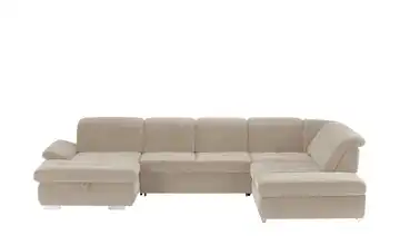 Lounge Collection Wohnlandschaft Mikrofaser Affair rechts Smoke (Beige) Erweiterte Funktion