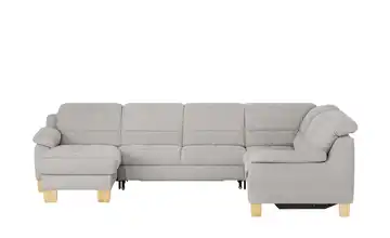 meinSofa Wohnlandschaft aus Mikrofaser Hanna Aluminiumgrau rechts Erweiterte Funktion