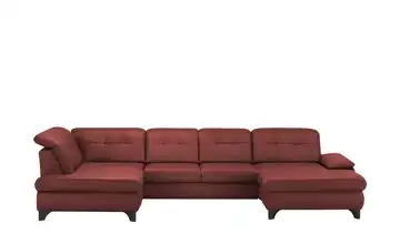 Lounge Collection Wohnlandschaft Leder Jona links Rosso (Rot) Grundfunktion