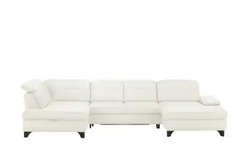 Lounge Collection Wohnlandschaft Leder Jona links White (Weiß) Erweiterte Funktion