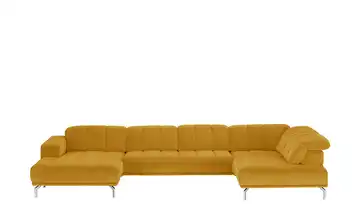 Lounge Collection Wohnlandschaft Sarina rechts Curry (Gelb) Erweiterte Funktion