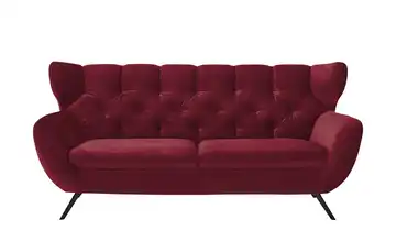 pop Sofa Caldara Schwarz, Schwarz 2,5 Red (Rot)