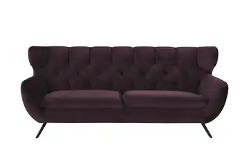 pop Sofa Caldara Schwarz, Schwarz 3 Purple (Lila)