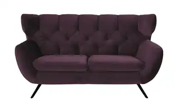 pop Sofa Caldara Schwarz, Schwarz 2 Purple (Lila)