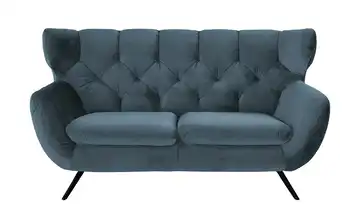 pop Sofa Caldara Schwarz, Schwarz 2 Blue Grey (Blau-Grau)