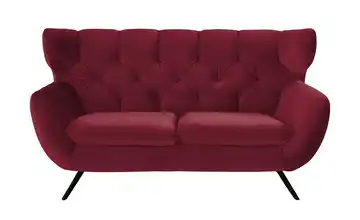 pop Sofa Caldara Schwarz, Schwarz 2 Red (Rot)
