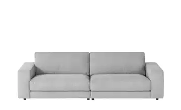 VIVA Sofa Cord Sila Grey (Grau) 84 cm 250 cm