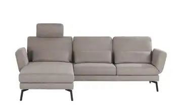 Ecksofa mit Funktion Twister links Taupe