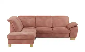 Mein Sofa bold Ecksofa Raica Rose (Rosa) links ohne