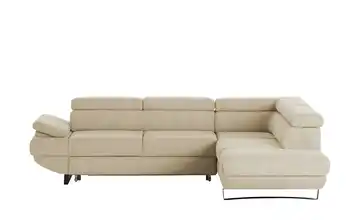 switch Ecksofa aus Mikrofaser Gio Cappuccino rechts Erweiterte Funktion