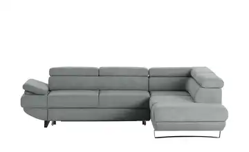 switch Ecksofa aus Mikrofaser Gio Grau rechts Erweiterte Funktion