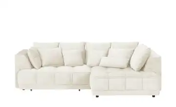 switch Ecksofa aus Samt Tiga Creme rechts Erweiterte Funktion