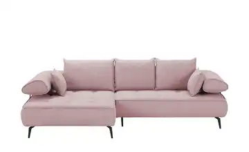 switch Ecksofa Seledo Rosé links Erweiterte Funktion