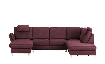 Mein Sofa bold Wohnlandschaft Veit Brombeer (Dunkelrot) rechts Erweiterte Funktion