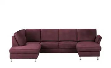Mein Sofa bold Wohnlandschaft Veit Brombeer (Dunkelrot) links ohne