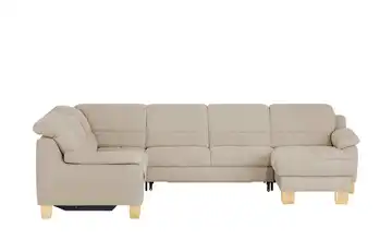 meinSofa Wohnlandschaft aus Mikrofaser Hanna Beige (Hellbraun) links Grundfunktion