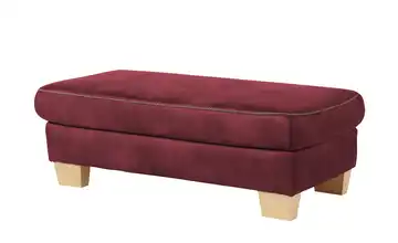Mein Sofa bold XXL - Hocker Beata Brombeer (Dunkelrot)