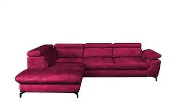 switch Ecksofa Alegra links Erweiterte Funktion Bordeauxrot