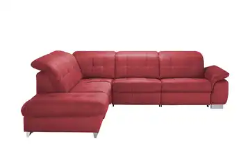 Lounge Collection Ecksofa Inka Rot links Erweiterte Funktion