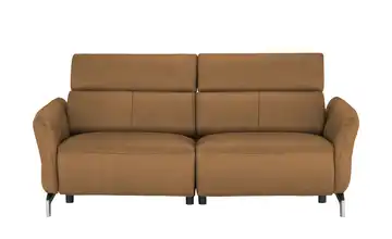 uno Sofa 3-sitzig Messina Cognac (Braun-Orange) Erweiterte Funktion