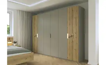 Wohnwert Drehtürenschrank teilmassiv Mercura