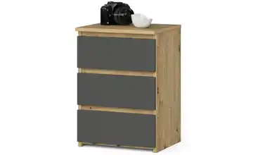  Nachttisch mit 3 Schubladen Carlo