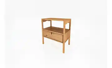 Nachttisch mit 1 Fach, 1 Schub Wildeiche