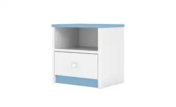 Nachtkommode Babydream Weiß, Blau