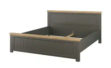 Bettgestell 180x200 Countryside 180 cm Graphit, Eiche (Nachbildung)