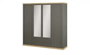 Drehtürenschrank mit Spiegel Countryside 218,9 cm Graphit, Eiche (Nachbildung)