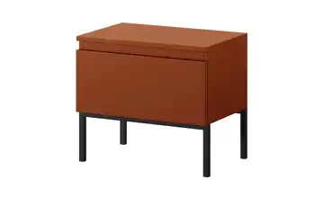 Selsey Nachtkommode mit Kufengestell Bemmi Ziegelrot