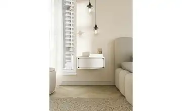 Selsey Nachtkommode hängend in beige Wuwu