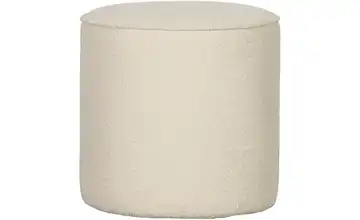 Sitzpouf Creme, Cremeweiß
